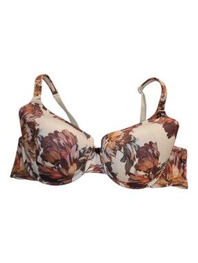 Cacique Floral Bra Underwires Padding Support 46D